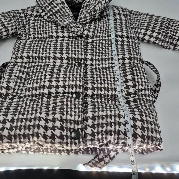 Badgley Mischka Yoko Shawl Collar Puffer Jacket Size XS